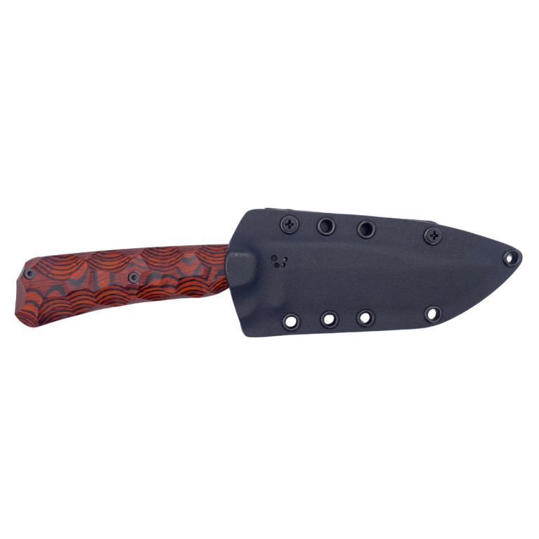 COUTEAU DE SURVIE TARASCO WILDSTEER MANCHE PAKAWOOD COCOBOLO TOXIFIÉ LAME EPOXY NOIRE