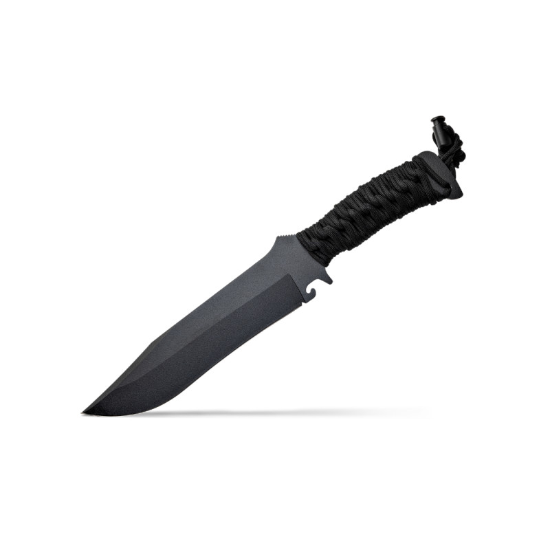 COUTEAU TX BOWIE WILDSTEER PARACORDE ET NOIRE LAME