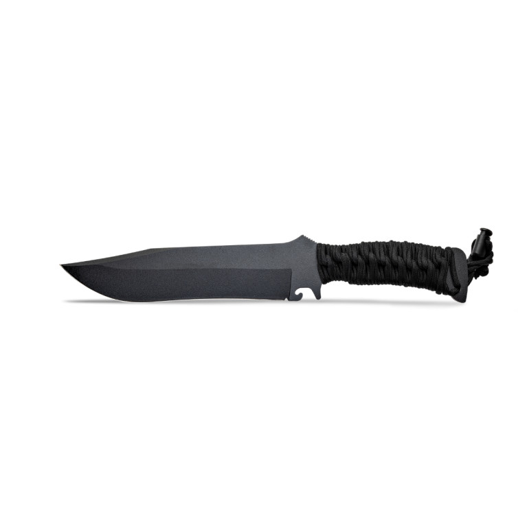 COUTEAU TX BOWIE WILDSTEER PARACORDE ET NOIRE LAME