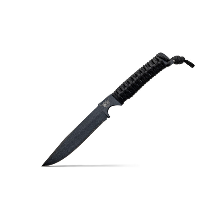 COUTEAU DE COMBAT KRAKEN WILDSTEER COMMANDO HUBERT PARACORDE NOIRE
