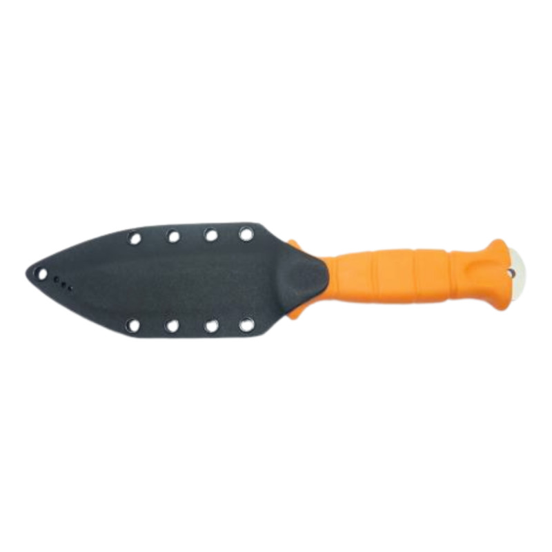 COUTEAU DE SURVIE MT55 WILDSTEER MANCHE ORANGE LAME BROSSÉE