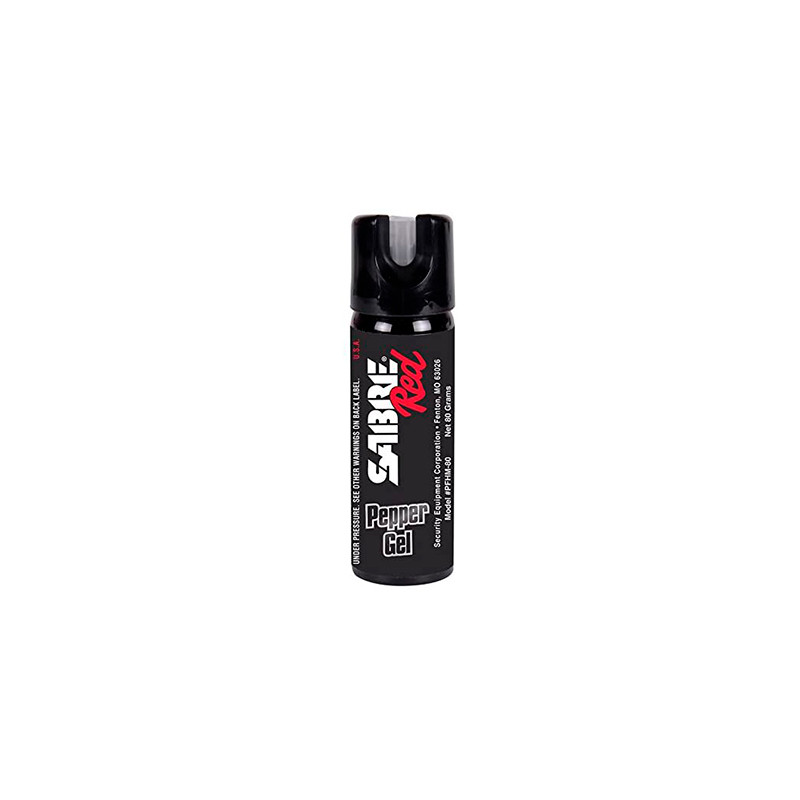 Sabre Red - Home defense gel PF80 - Home defense gel - Support mural - Gâchette fluorescente - 73,9mL