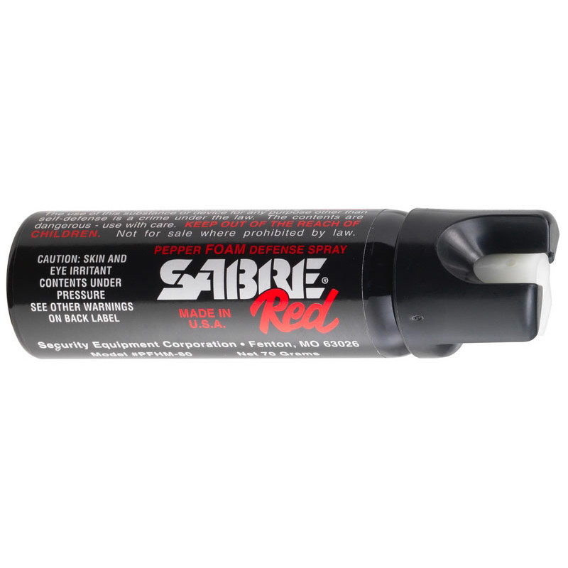 Sabre Red - Home defense gel PF80 - Home defense gel - Support mural - Gâchette fluorescente - 73,9mL