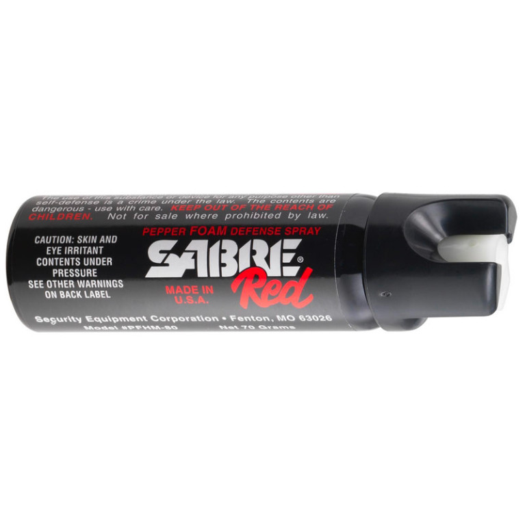 Sabre Red - Home defense gel PF80 - Home defense gel - Support mural - Gâchette fluorescente - 73,9mL