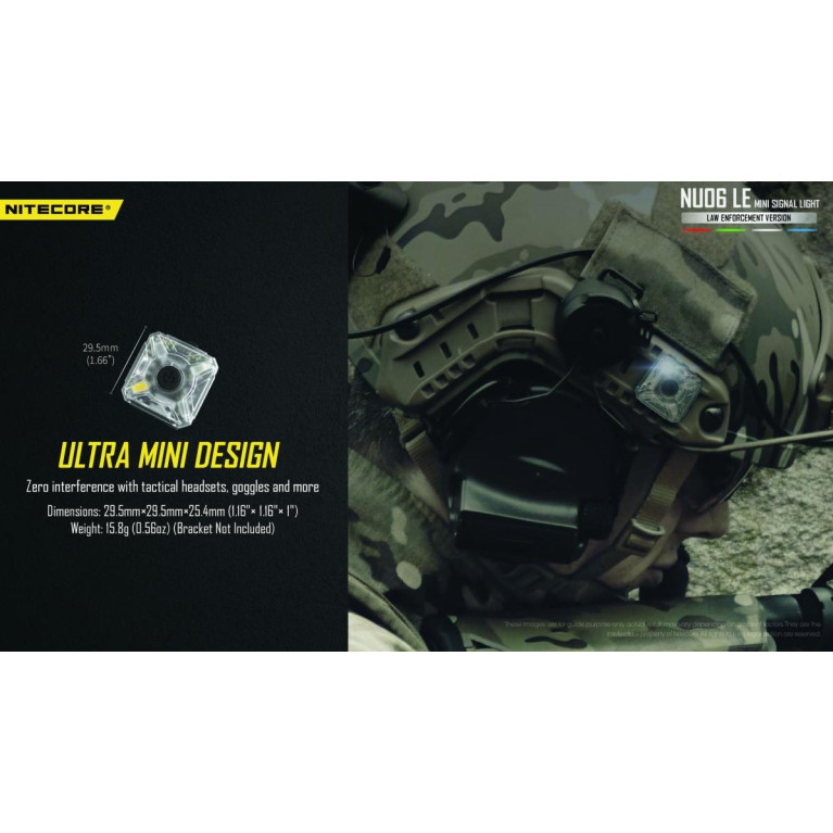 LAMPE DE POSITION NITECORE NU06LE 15 LUMENS 9 MODES LUMINEUX