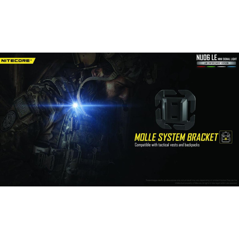 LAMPE DE POSITION NITECORE NU06LE 15 LUMENS 9 MODES LUMINEUX