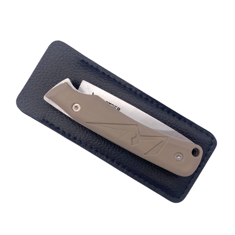 COUTEAU DE POCHE TROLL WILDSTEER PLIANT MANCHE COYOTE LAME BROSSÉE