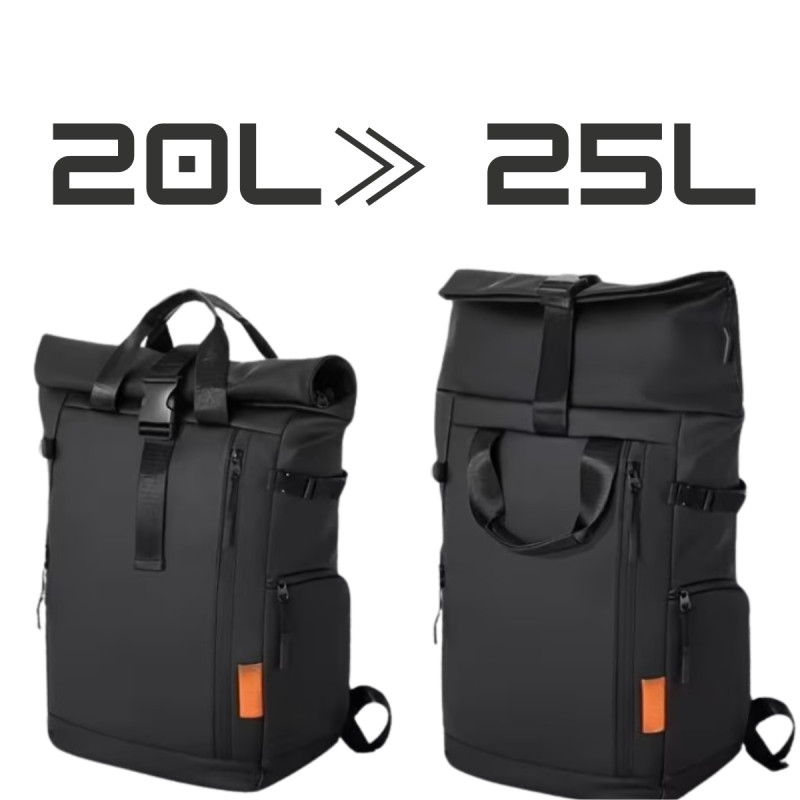 SAC A DOS ÉTANCHE NOIR 25L