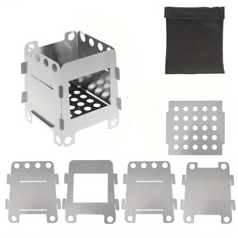 RÉCHAUD À BOIS ULTRA COMPACT BUSHCRAFT ACIER INOXIDABLE