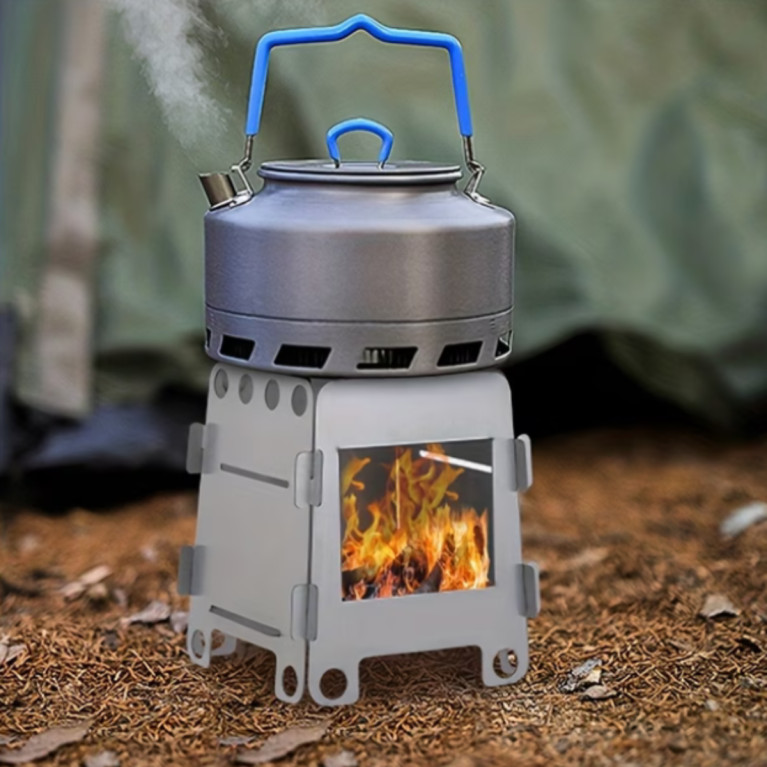 RÉCHAUD À BOIS ULTRA COMPACT BUSHCRAFT ACIER INOXIDABLE