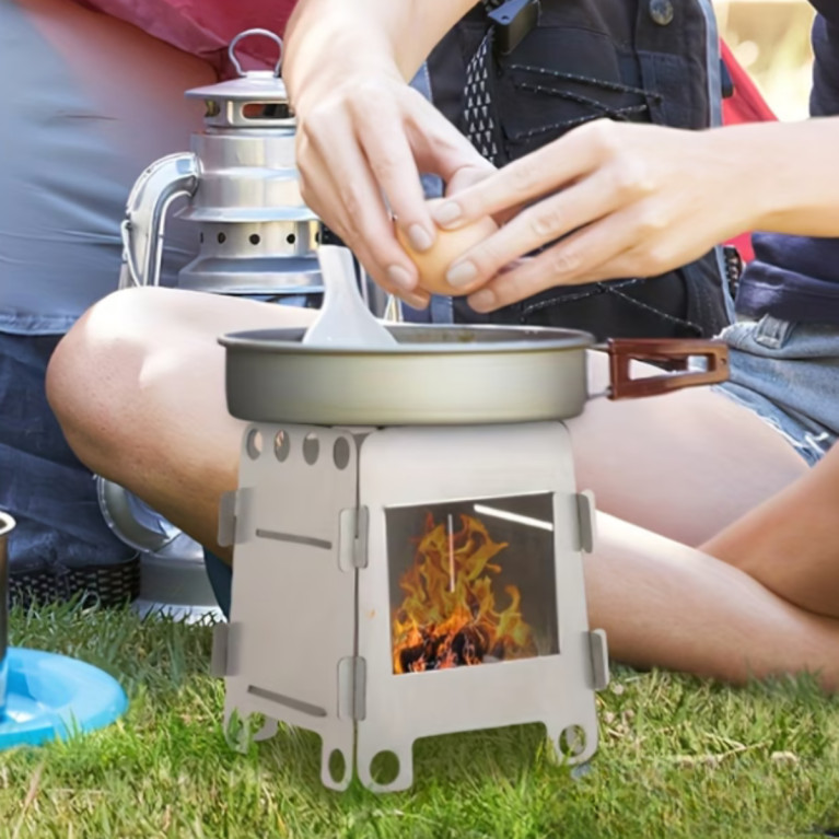 RÉCHAUD À BOIS ULTRA COMPACT BUSHCRAFT ACIER INOXIDABLE
