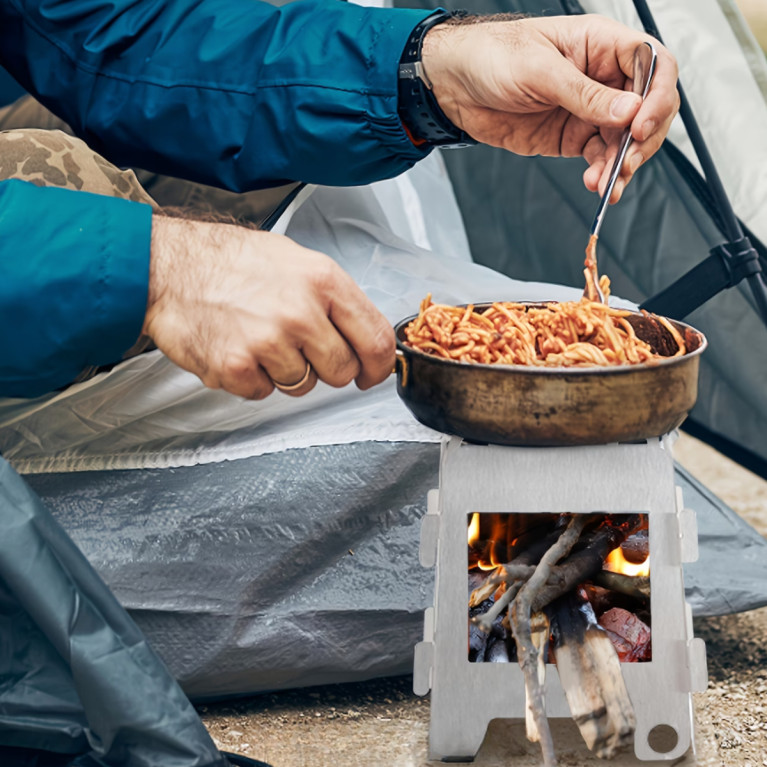 RÉCHAUD À BOIS ULTRA COMPACT BUSHCRAFT ACIER INOXIDABLE