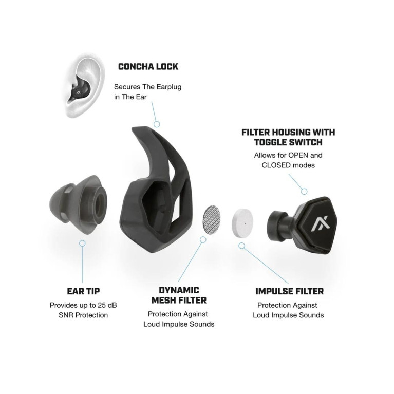 BOUCHONS D'OREILLES X30i TAN MULTI-TAILLE