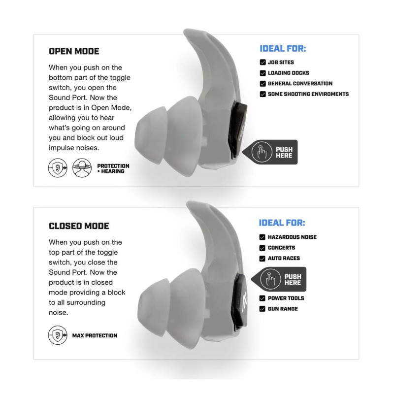 BOUCHONS D'OREILLES X30i TAN MULTI-TAILLE