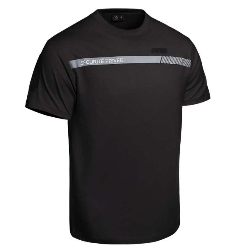 T-SHIRT SÉCU-ONE A10 ÉQUIPMENT SÉCURITÉ PRIVÉ NOIR