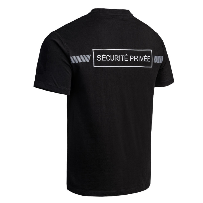 T-SHIRT SÉCU-ONE A10 ÉQUIPMENT SÉCURITÉ PRIVÉ NOIR