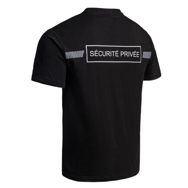 T-SHIRT SÉCU-ONE A10 ÉQUIPMENT SÉCURITÉ PRIVÉ NOIR