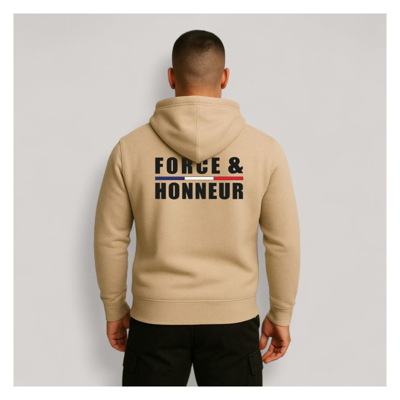 SWEAT SHIRT FORCE & HONNEUR FRANCE SUMMIT OUTDOOR LIGHT SAND