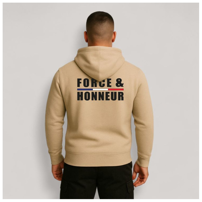SWEAT SHIRT FORCE & HONNEUR FRANCE SUMMIT OUTDOOR LIGHT SAND