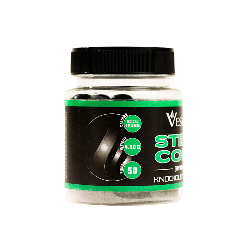50 BILLES RENFORCÉES ACIER CORE CAL.50