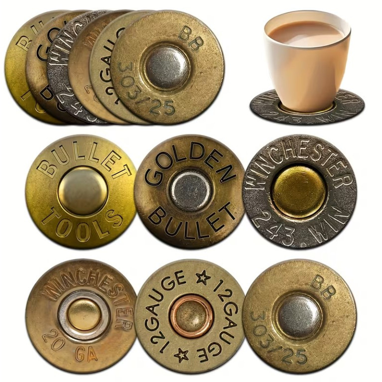 Lot de 6 Sous de Verre Munition