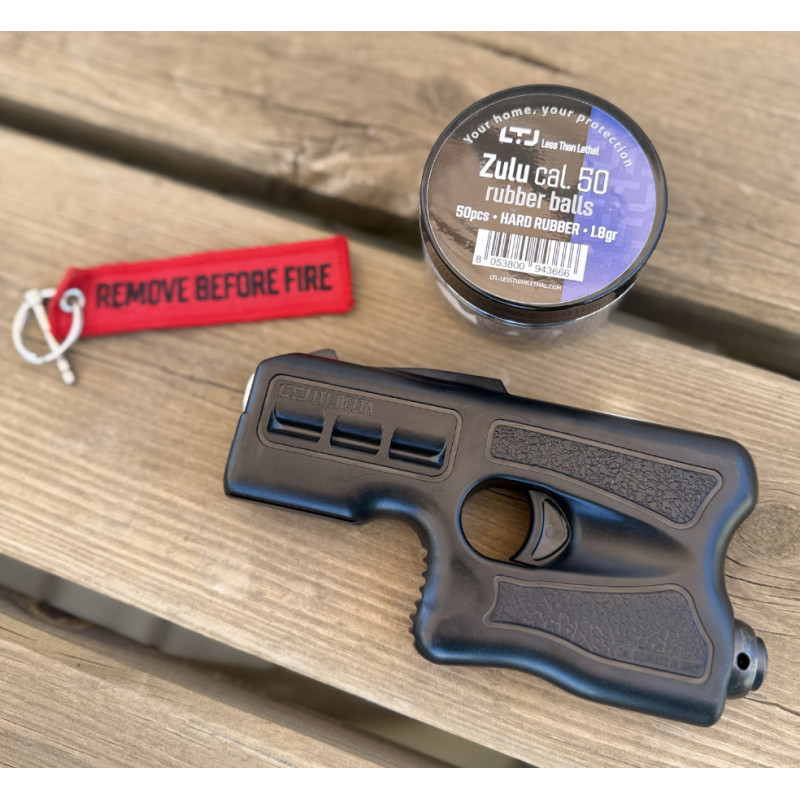 PISTOLET DELTA 1.50 CO2 BLACK 4 COUPS C50 + 10 CO2 8g