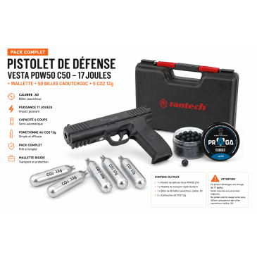 PISTOLET PDW50 C50 PACK...