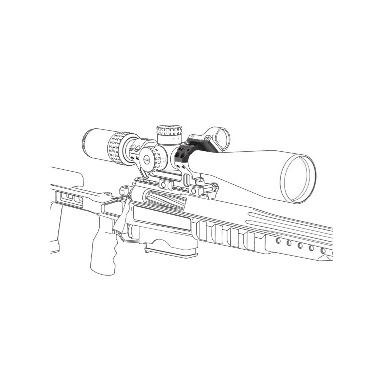 Kit de montage Vector Optics X-ACCU pour lunette 30 mm – Noir