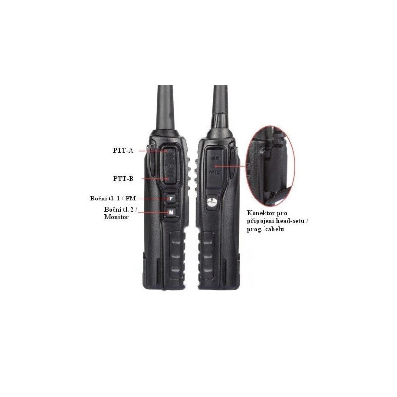 Talkie Walkie Baofeng UV-82 HP 8W (VHF,UHF)