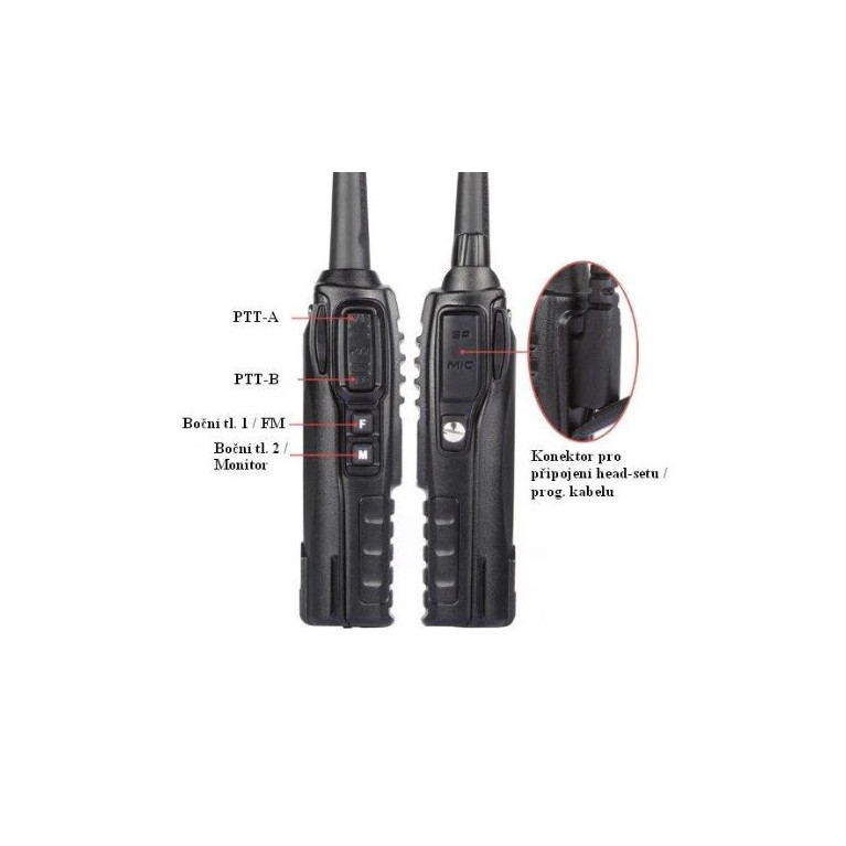Talkie Walkie Baofeng UV-82 HP 8W (VHF,UHF)