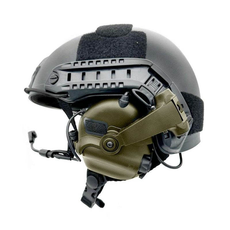 Casque de Tir EARMOR M32X MOD4 avec support casque FAST / ARC - Vert Olve
